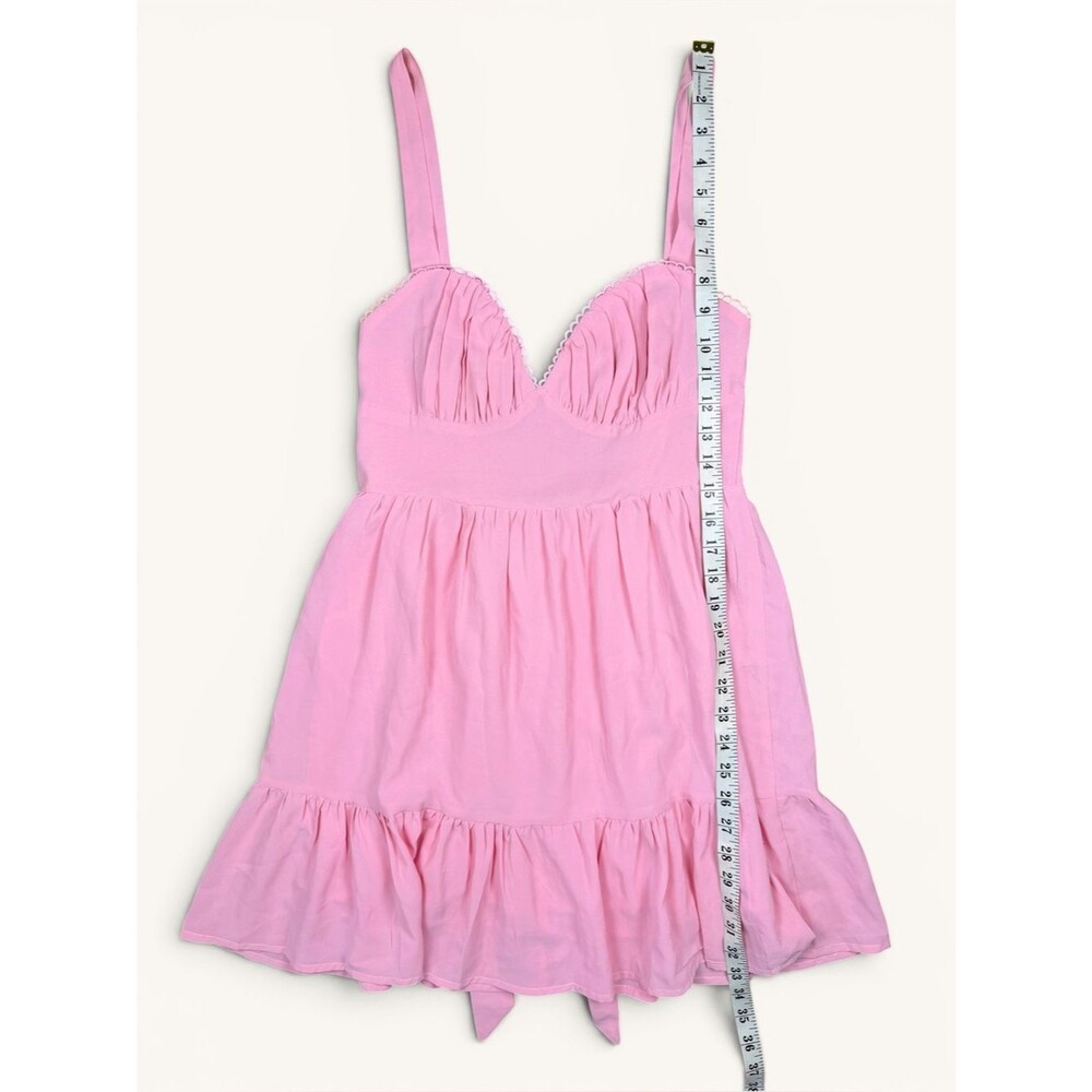 Princess Polly Pink Babydoll Mini Dress Size 4 - Picture 5 of 6